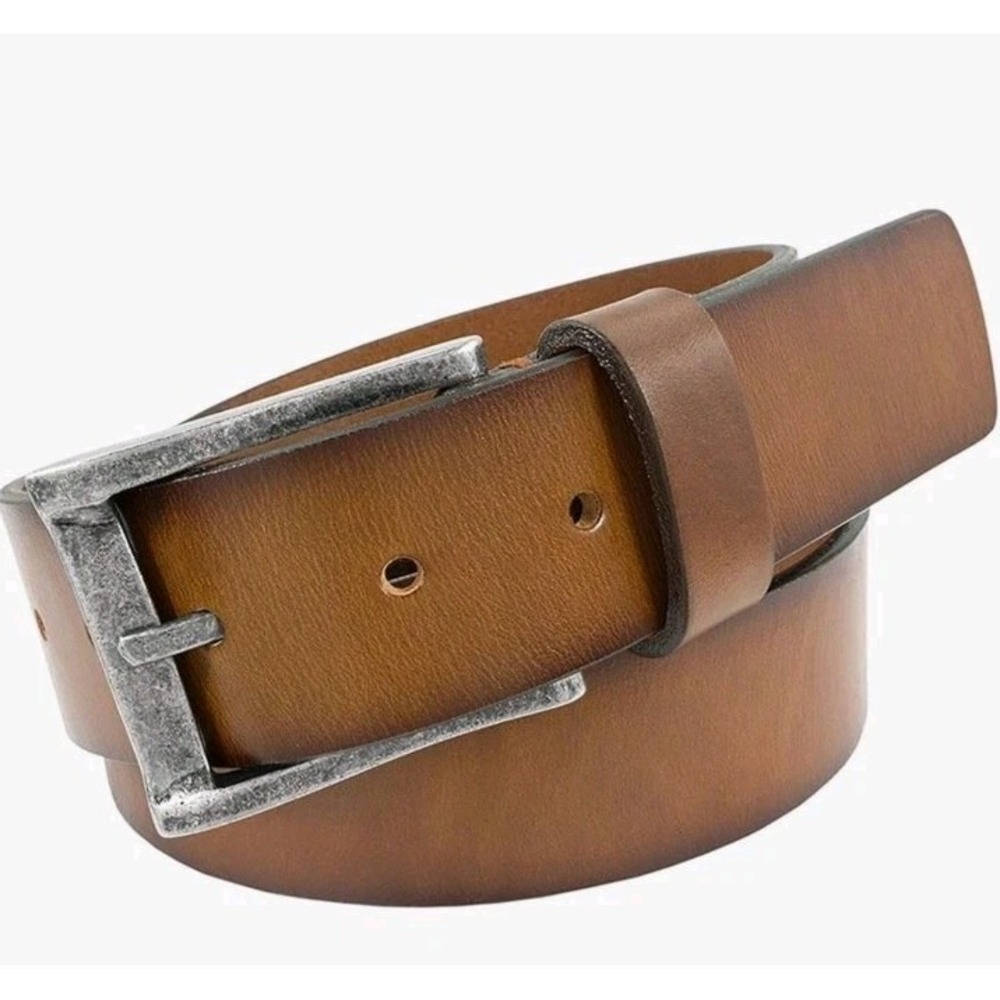 Florsheim Men's Leather Belt, Style Albert FL5002-221, Color Cognac, Size 48 New